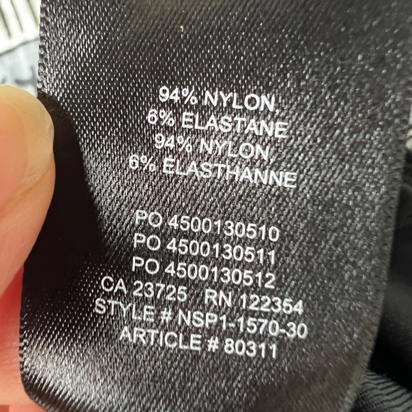 Babaton Aritiza Contour Black Classic Night Out Spaghetti Strap Bodysuit Medium - Picture 6 of 6